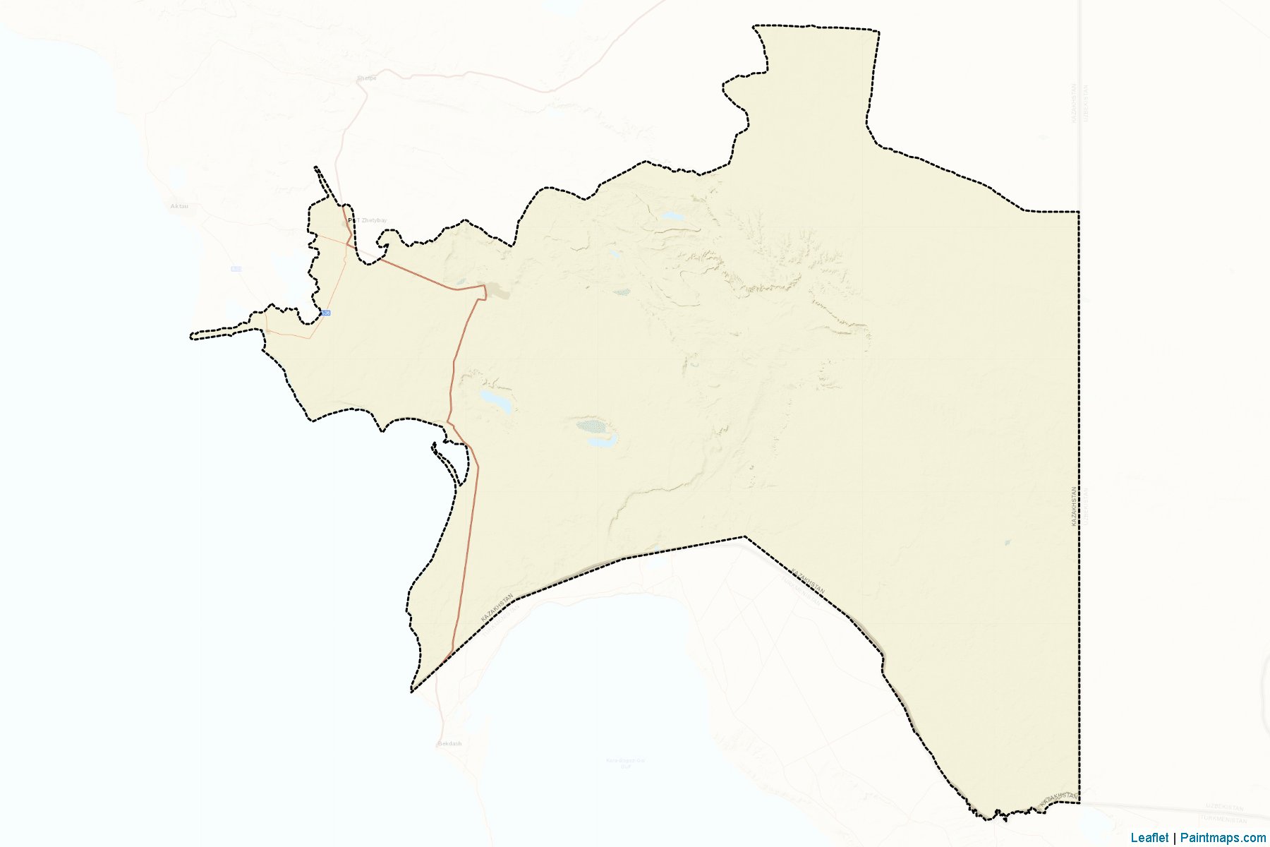 Muestras de recorte de mapas Karakiyanskiy (Mangghystau)-2