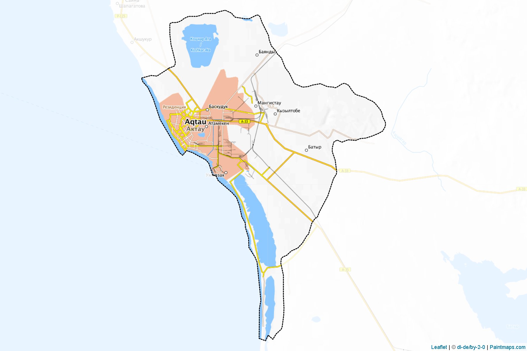 Muestras de recorte de mapas Aqtau (Mangghystau)-1