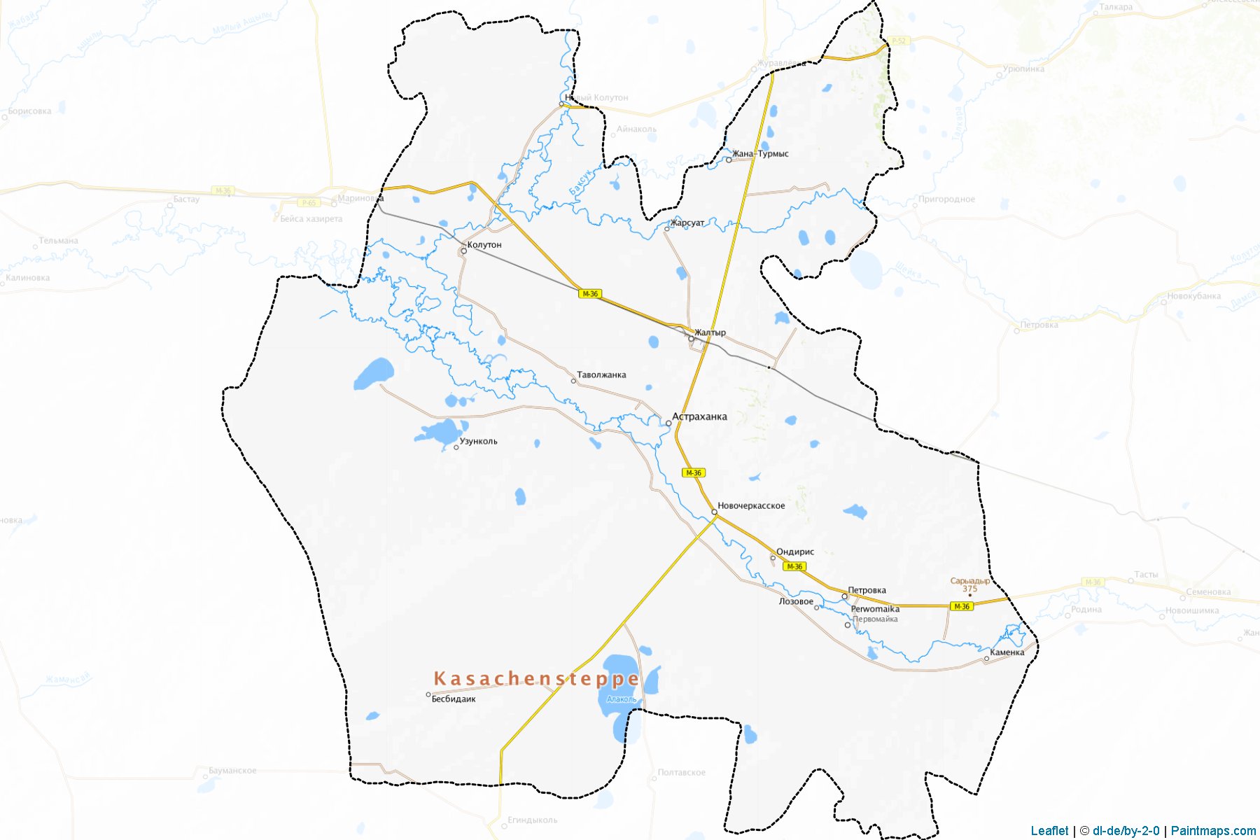 Muestras de recorte de mapas Astrakhansiy (Aqmola)-1