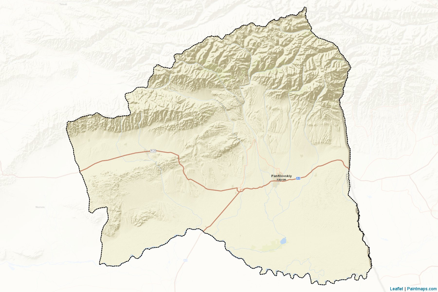 Muestras de recorte de mapas Panfilovskiy (Almaty)-2