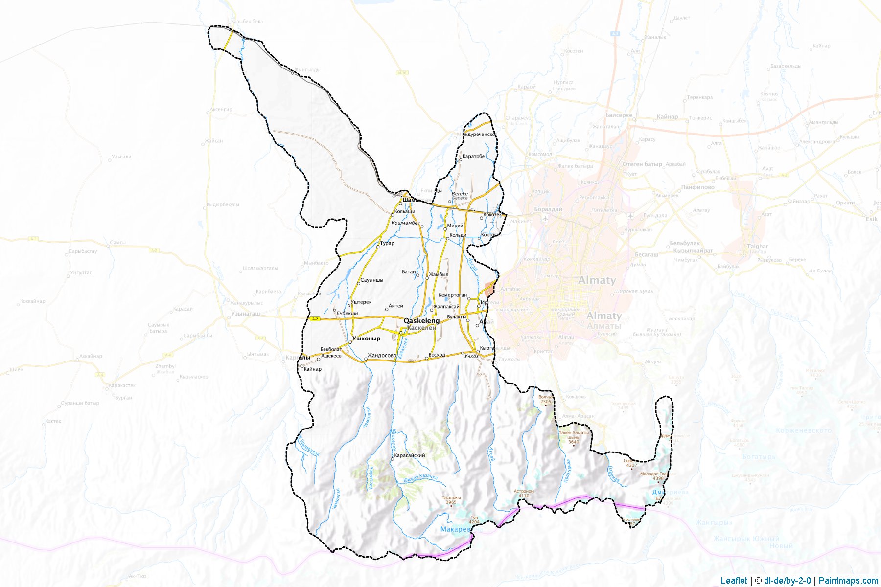 Muestras de recorte de mapas Karasayskiy (Almaty)-1