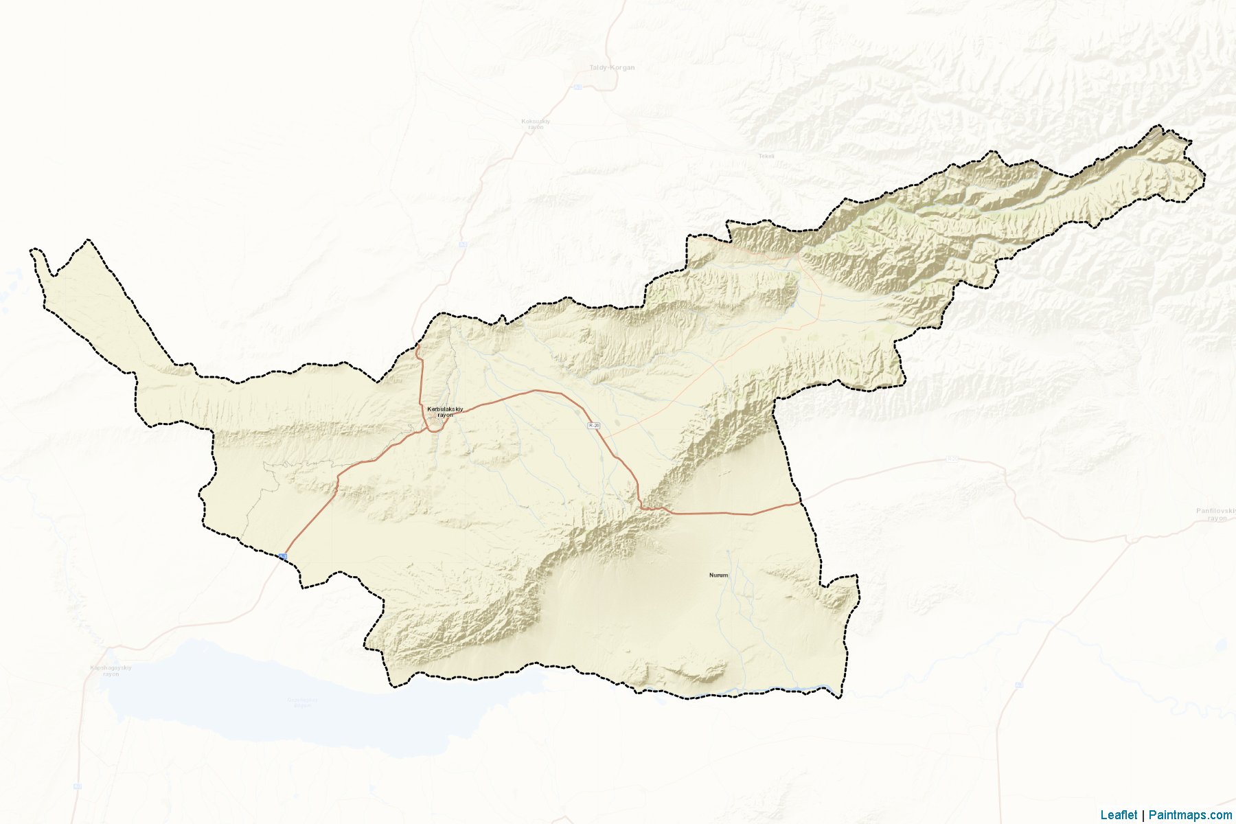 Kerbulakskiy (Almaty) Map Cropping Samples-2