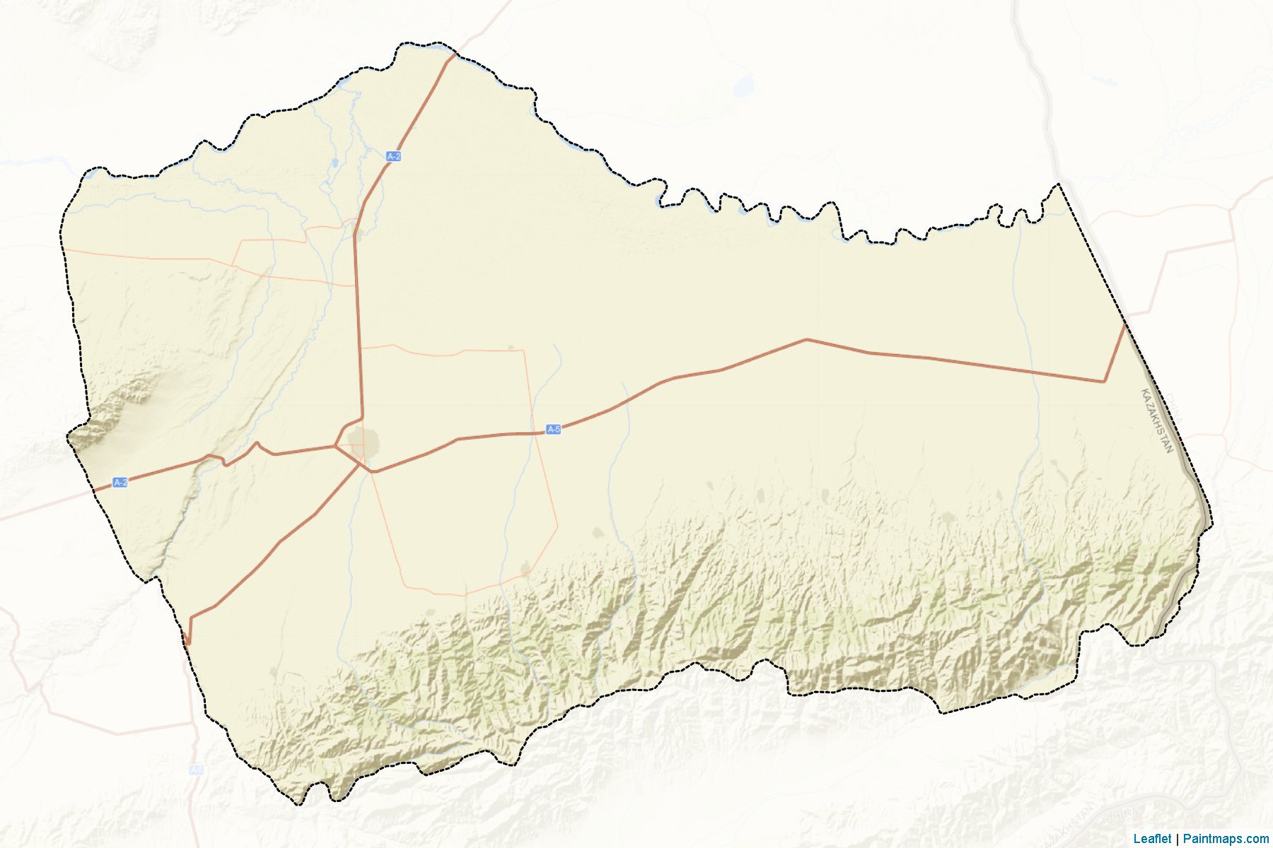 Muestras de recorte de mapas Uygurskiy (Almaty)-2