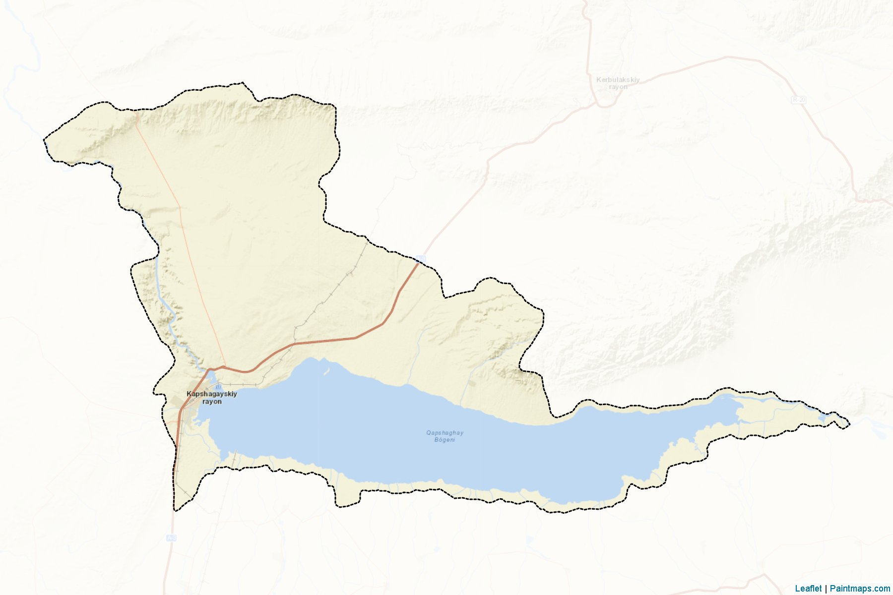 Muestras de recorte de mapas Talgarskiy (Almaty)-2