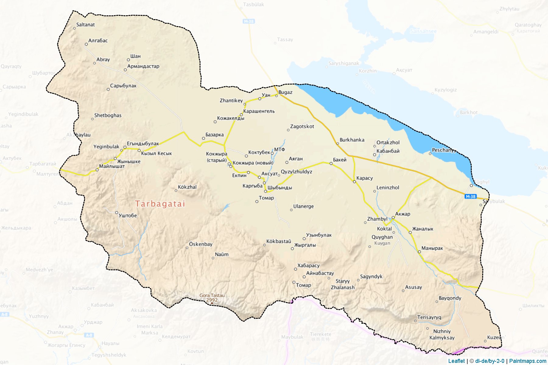 Muestras de recorte de mapas Tarbagatayskiy (East Kazakhstan)-1