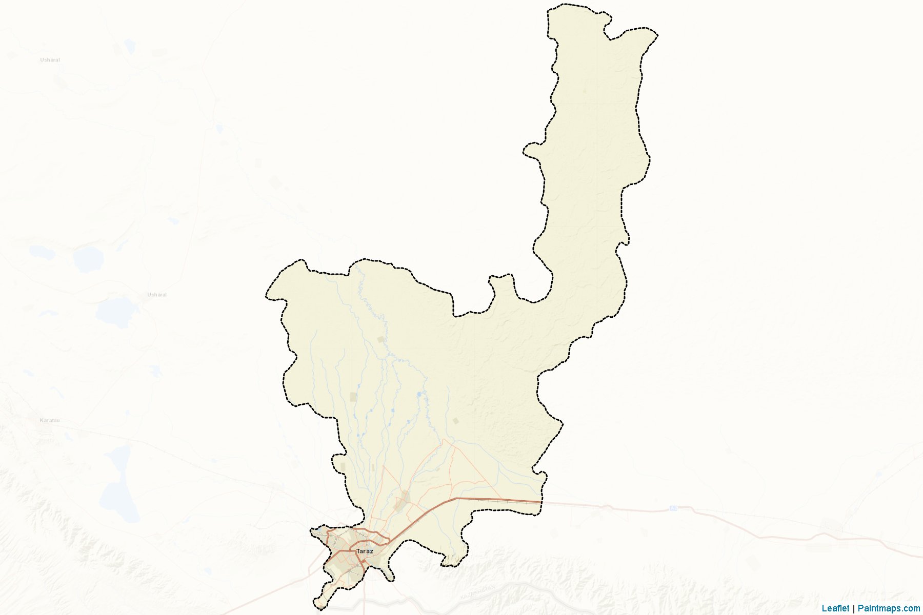 Muestras de recorte de mapas Bayzakskiy (Zhambyl)-2