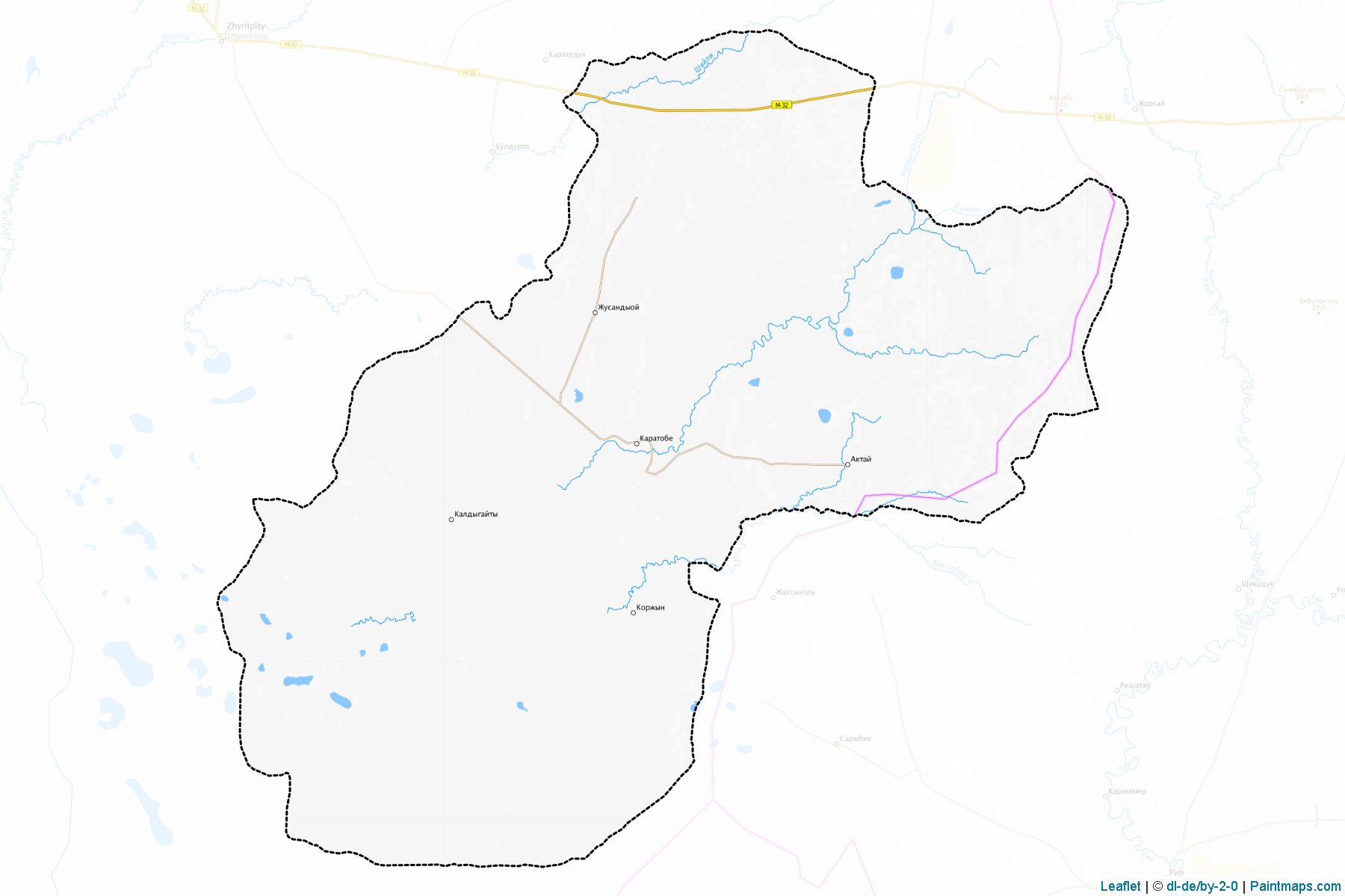 Muestras de recorte de mapas Karatobinskiy (West Kazakhstan)-1