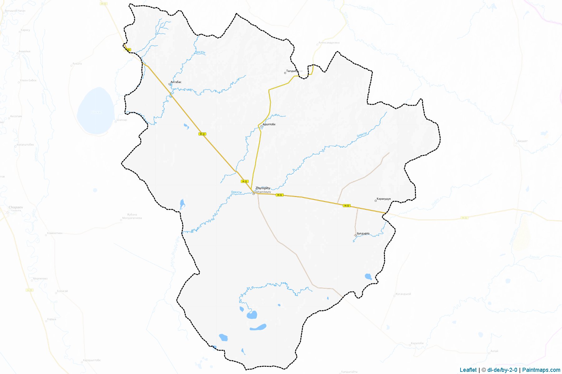 Muestras de recorte de mapas Syrymskiy (West Kazakhstan)-1