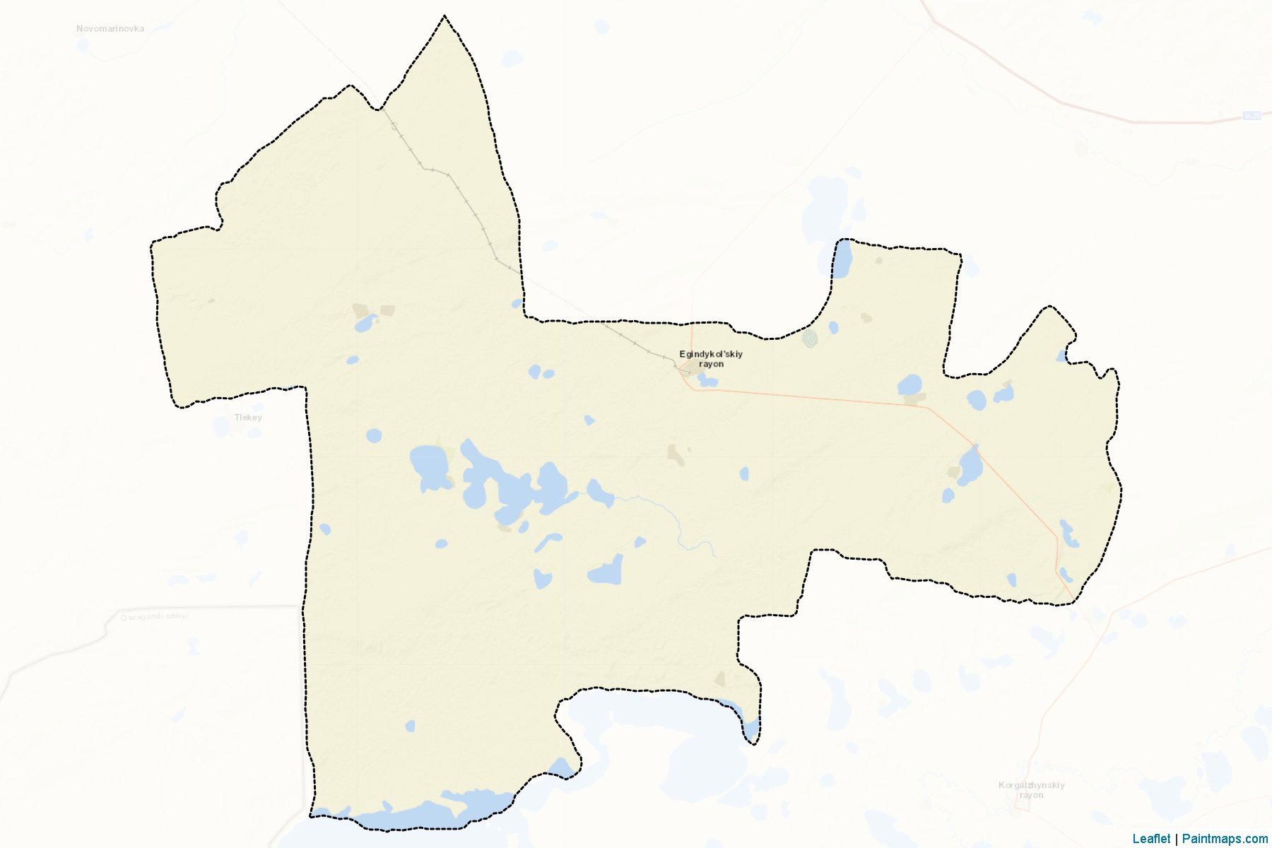 Muestras de recorte de mapas Egindykol`skiy (Aqmola)-2