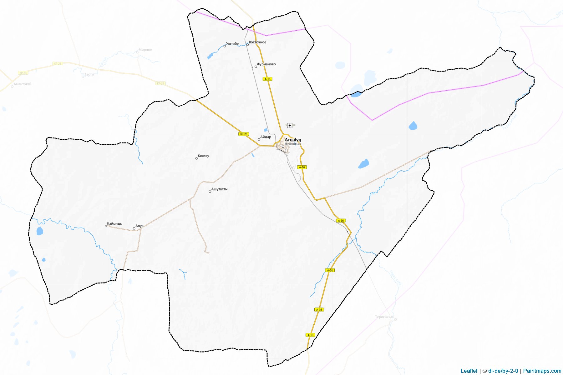 Arkalyk (Qostanay) Map Cropping Samples-1