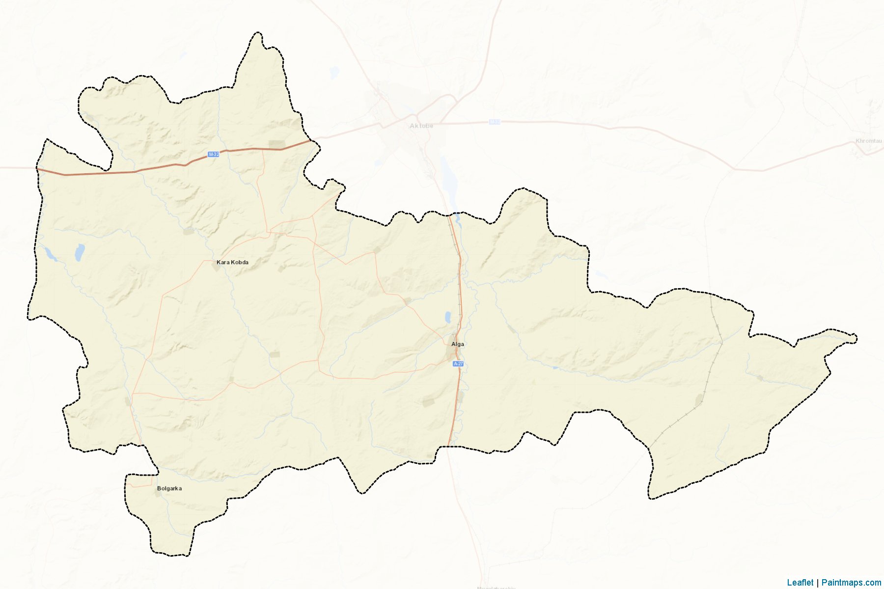 Muestras de recorte de mapas Alginskiy (Aqtöbe)-2