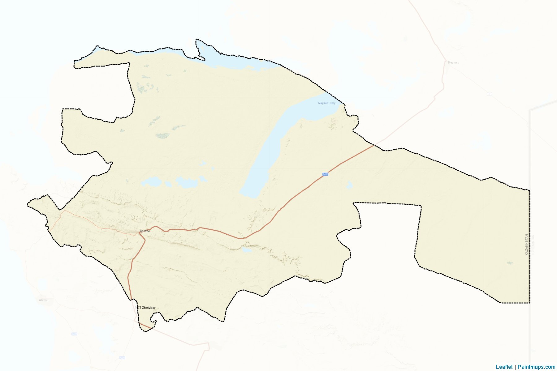 Muestras de recorte de mapas Manghystauskiy (Mangghystau)-2