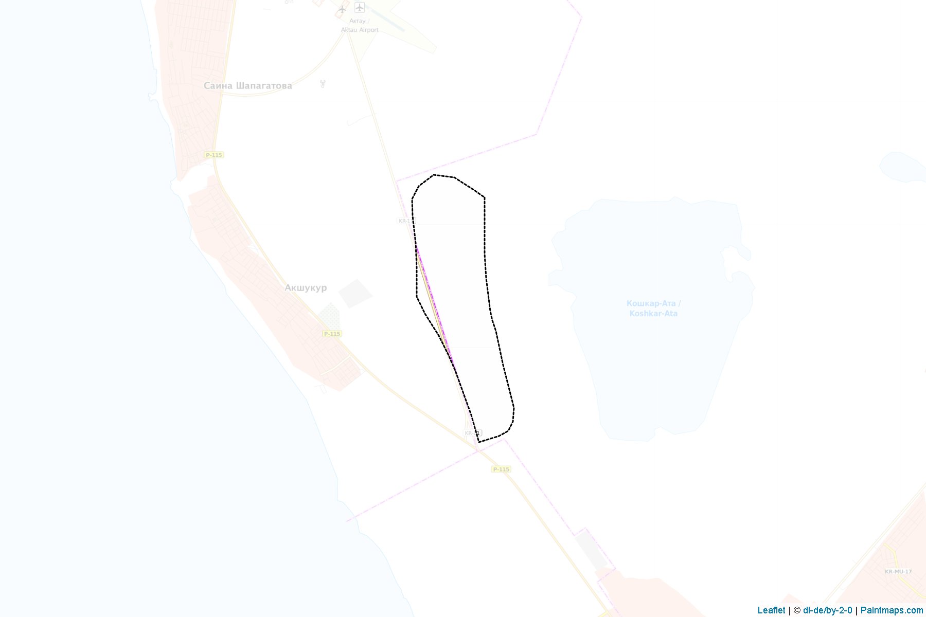 Muestras de recorte de mapas Aqtau (Mangghystau)-1