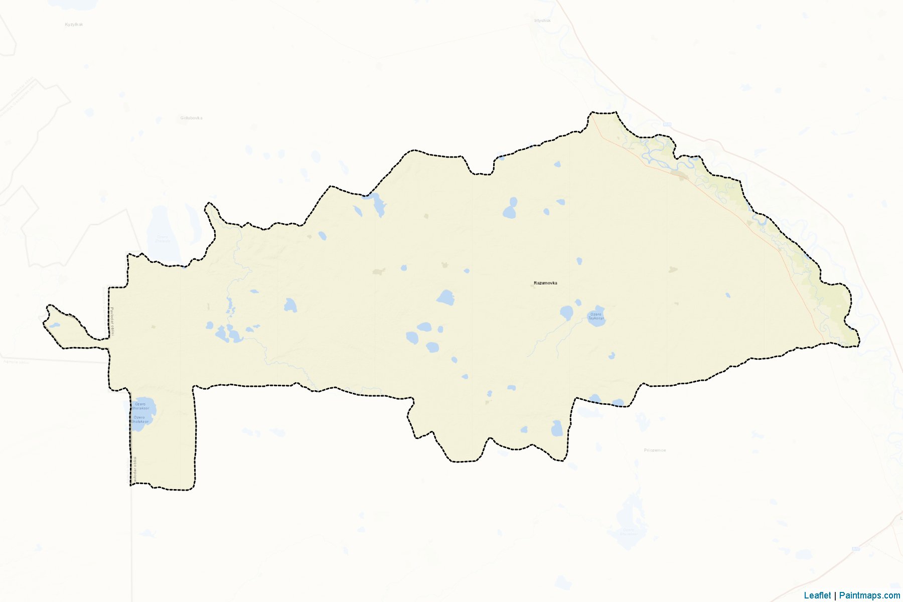 Muestras de recorte de mapas Aktogayskiy (Pavlodar)-2