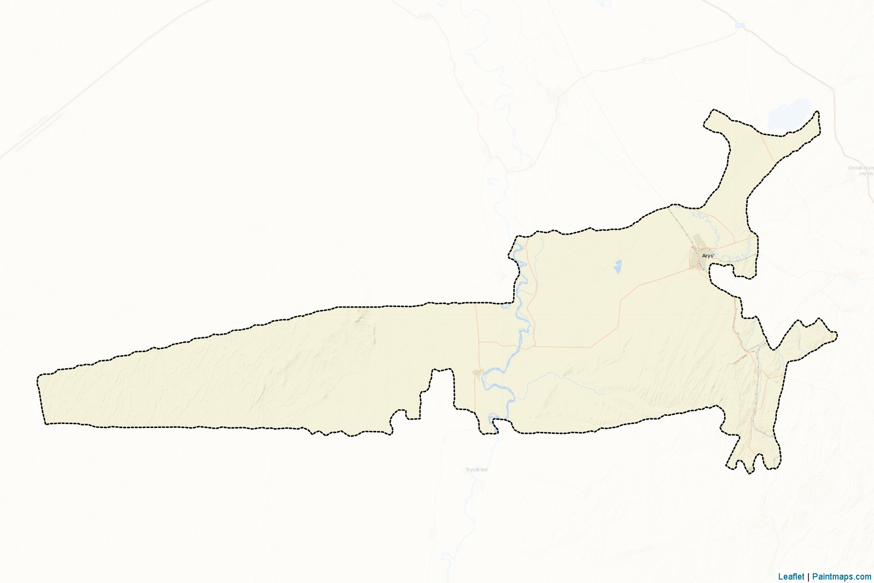 Muestras de recorte de mapas Arysskiy (South Kazakhstan)-2