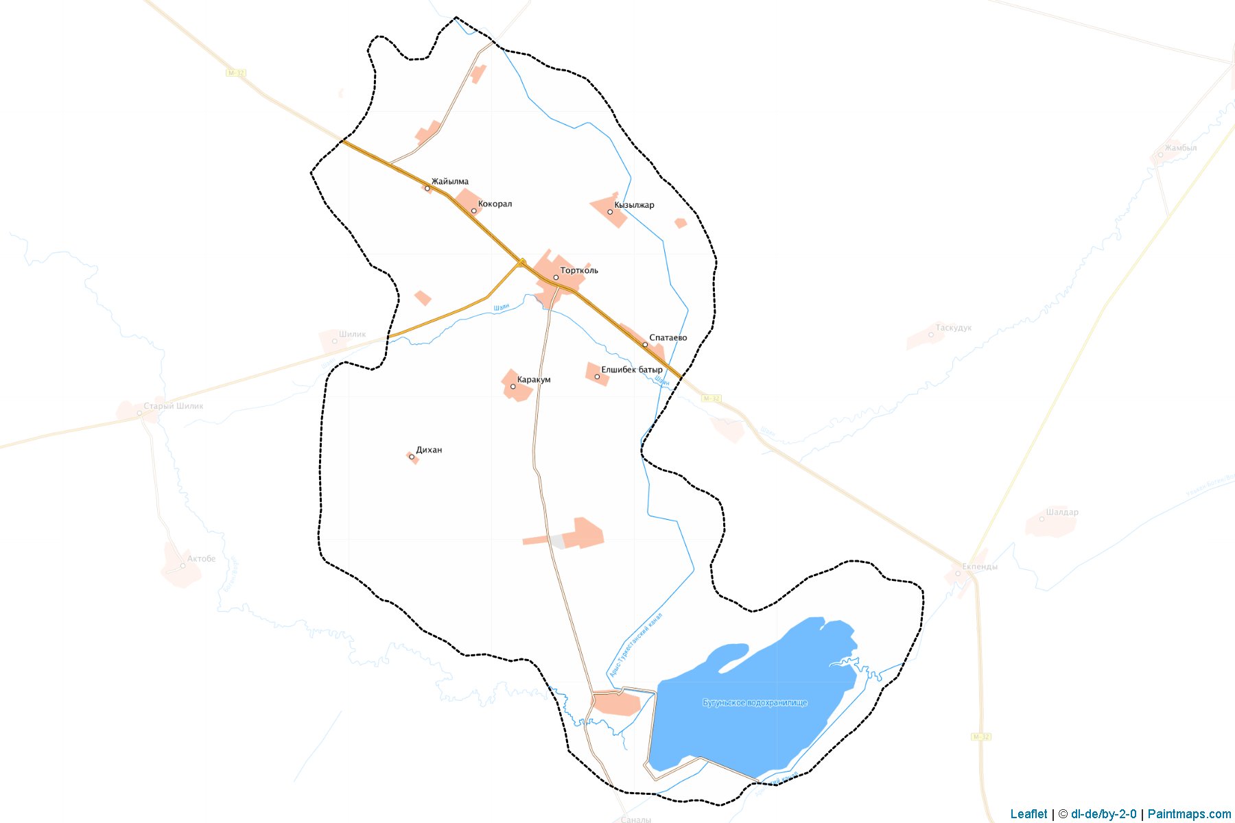 Muestras de recorte de mapas Ordabasynskiy (South Kazakhstan)-1