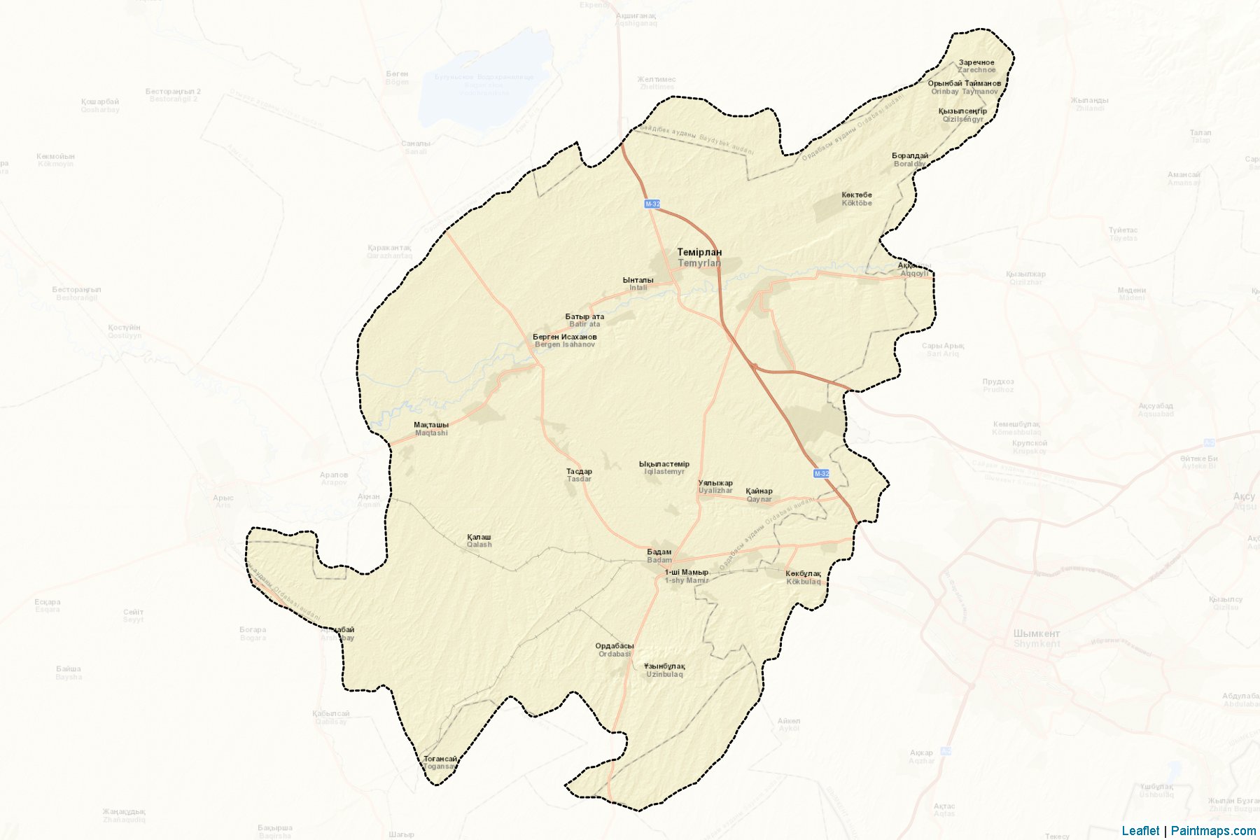 Muestras de recorte de mapas Ordabasynskiy (South Kazakhstan)-2