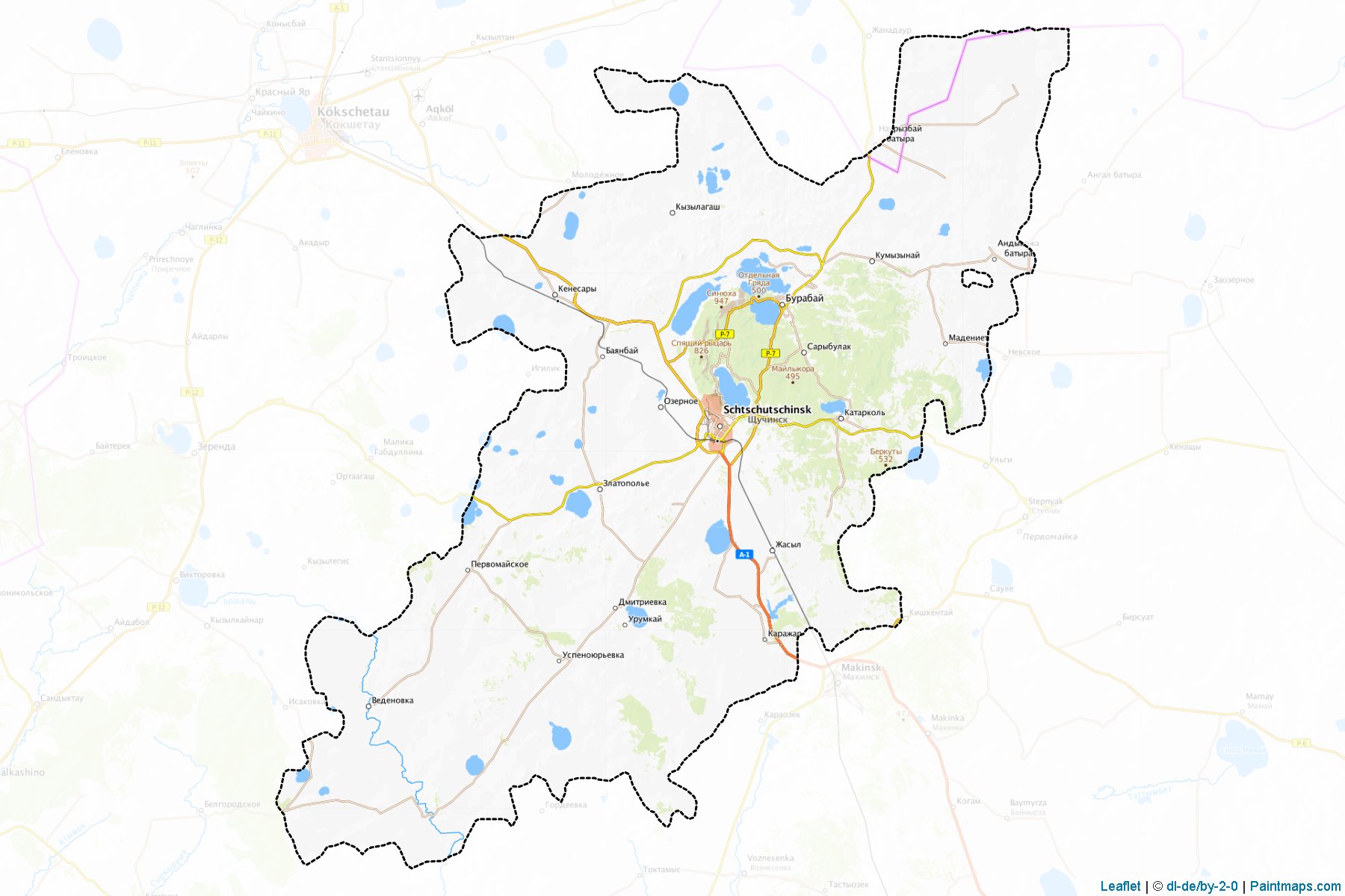 Shuchinskiy (Aqmola) Map Cropping Samples-1