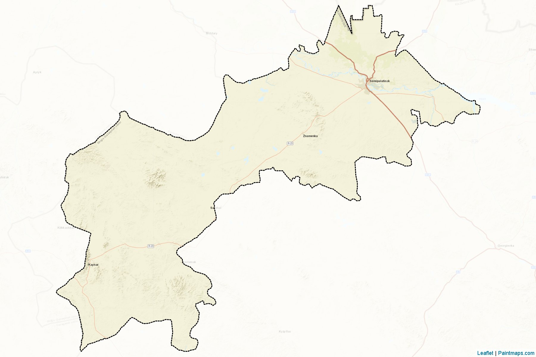 Muestras de recorte de mapas Semey (East Kazakhstan)-2