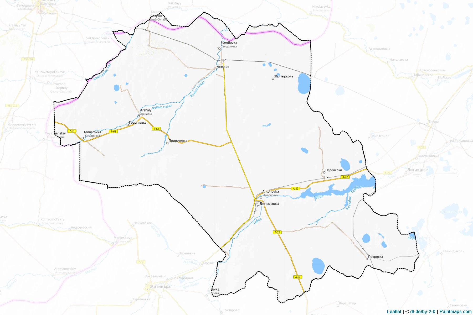 Denisovskiy (Qostanay) Map Cropping Samples-1