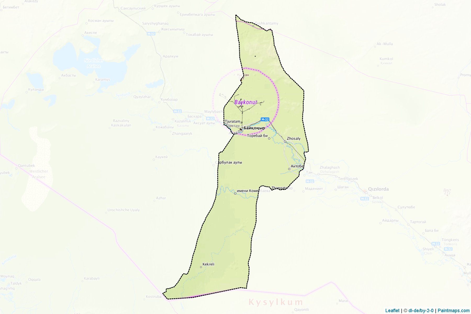 Karmakchinskiy (Qyzylorda) Map Cropping Samples-1