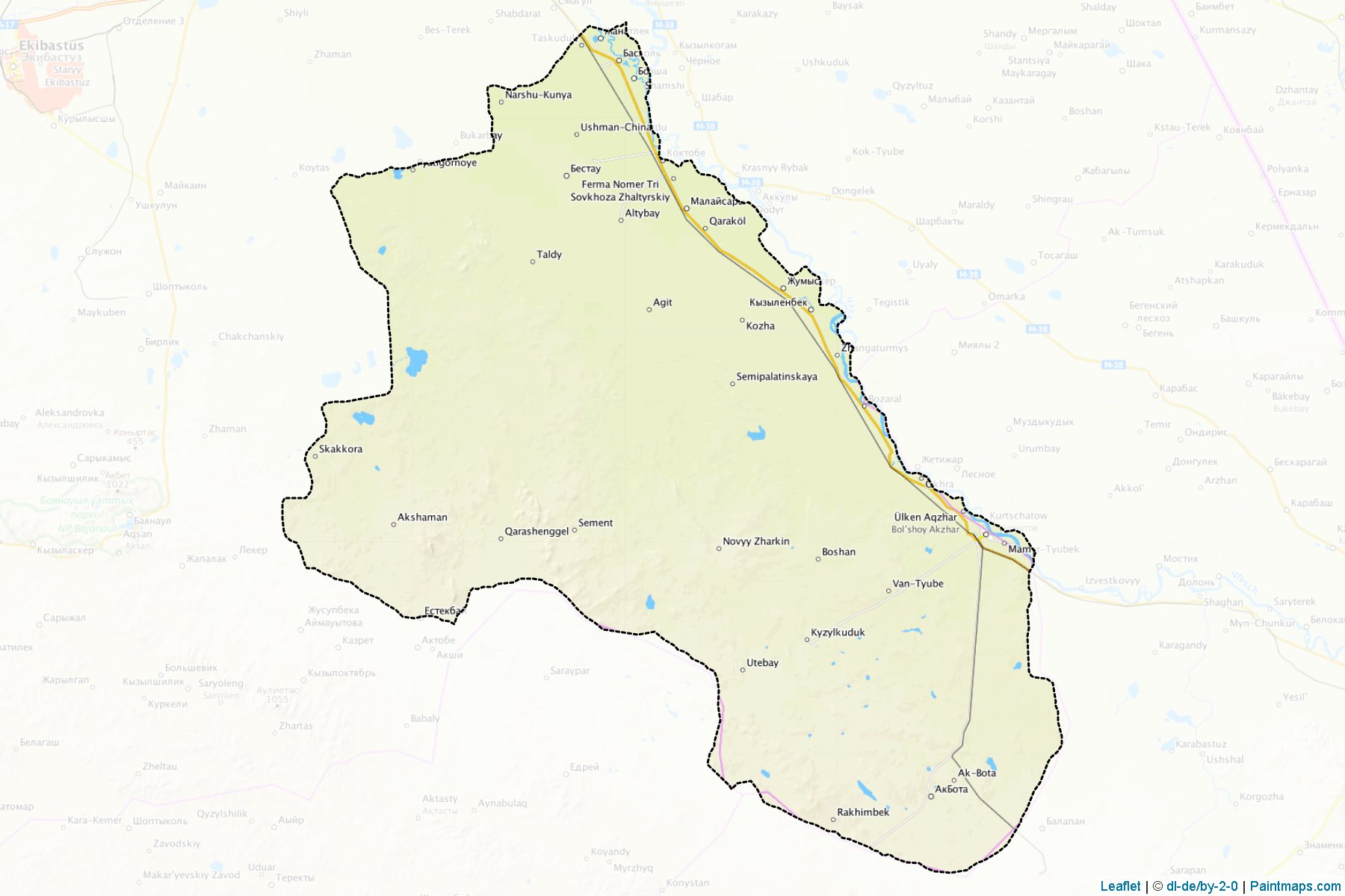 Muestras de recorte de mapas Mayskiy (Pavlodar)-1