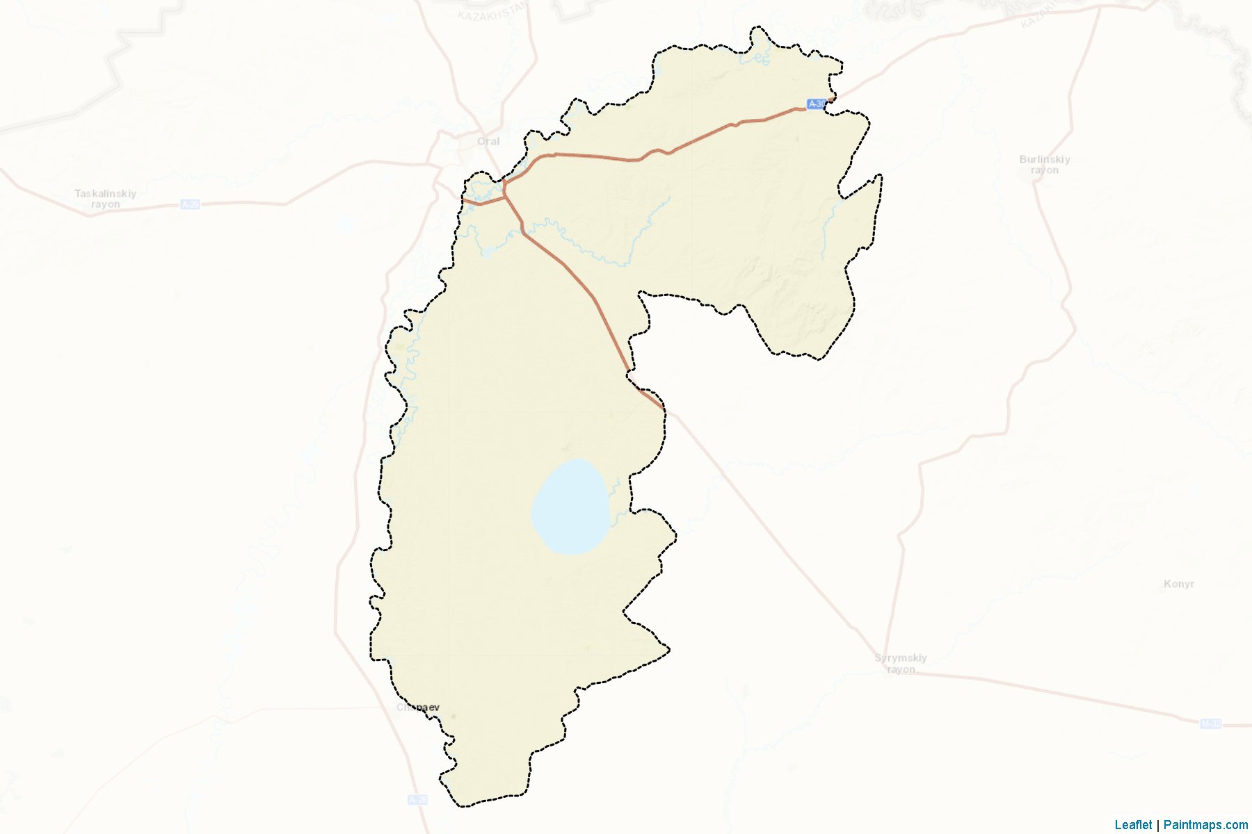 Muestras de recorte de mapas Terektinskiy (West Kazakhstan)-2