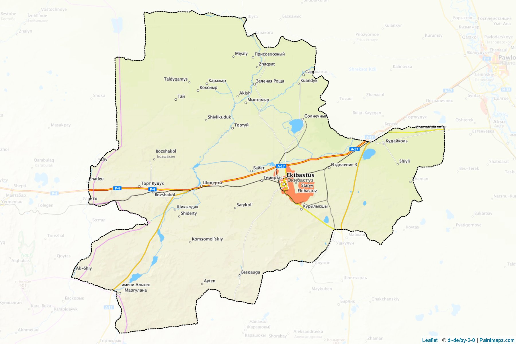 Ekibastuz (Pavlodar) Map Cropping Samples-1