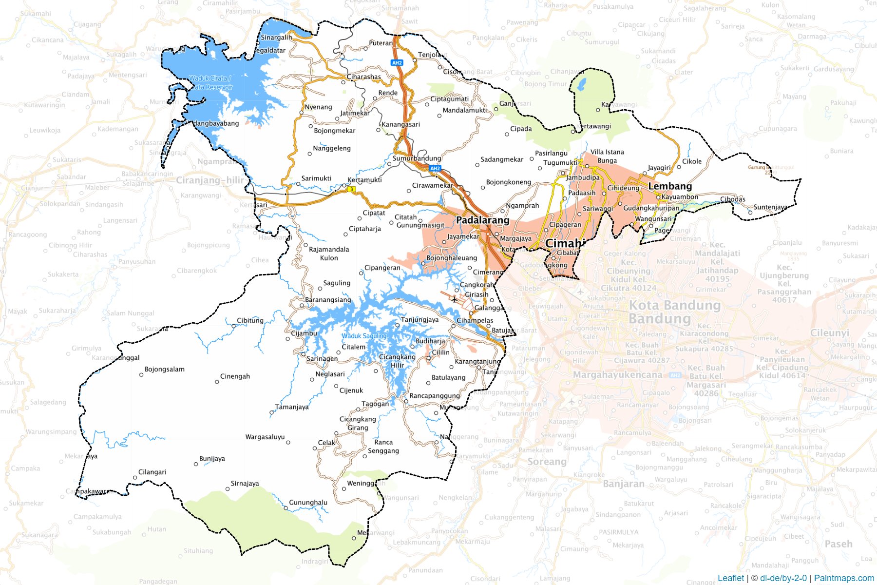 Bandung Barat (West Java) Map Cropping Samples-1