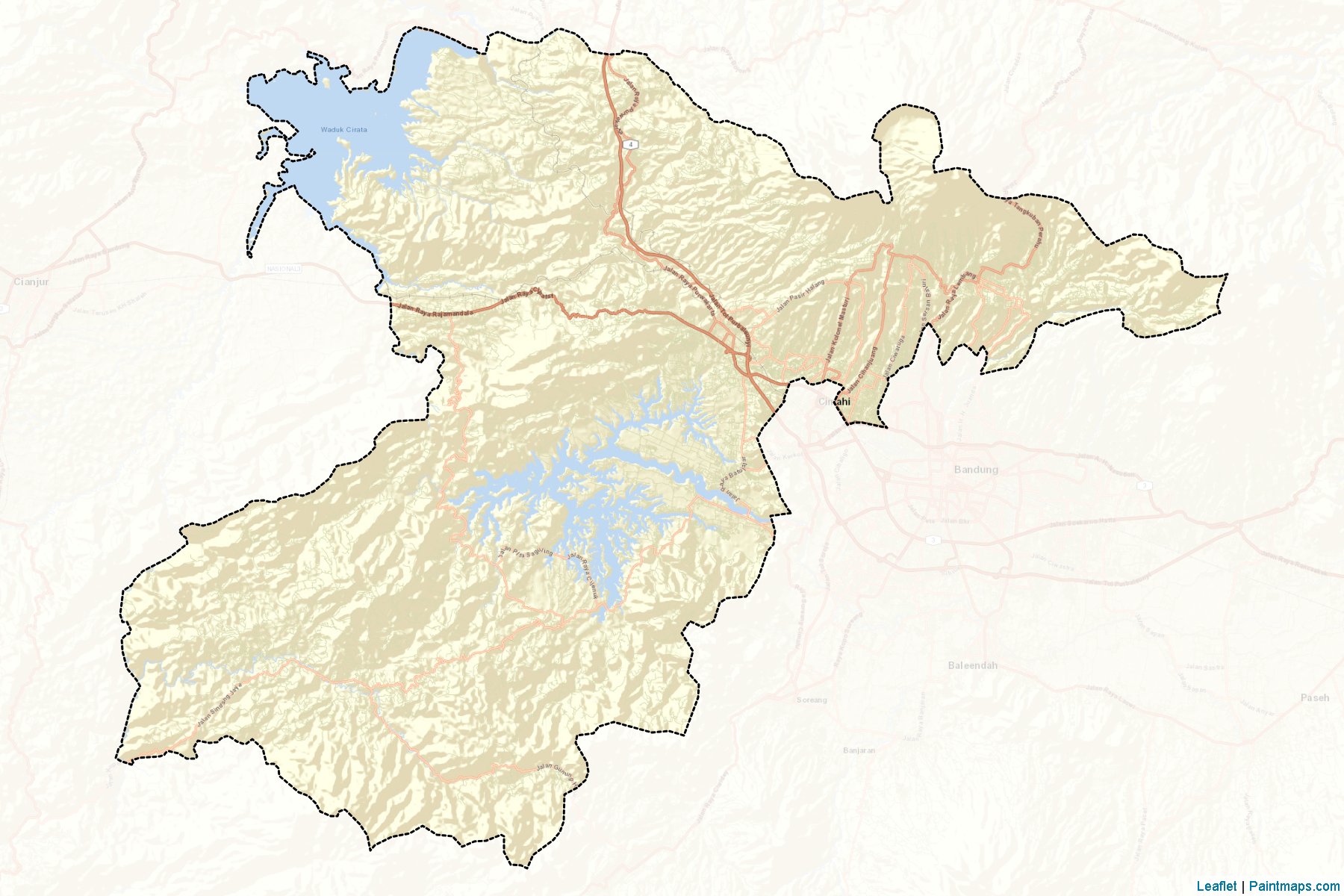 Bandung Barat (West Java) Map Cropping Samples-2