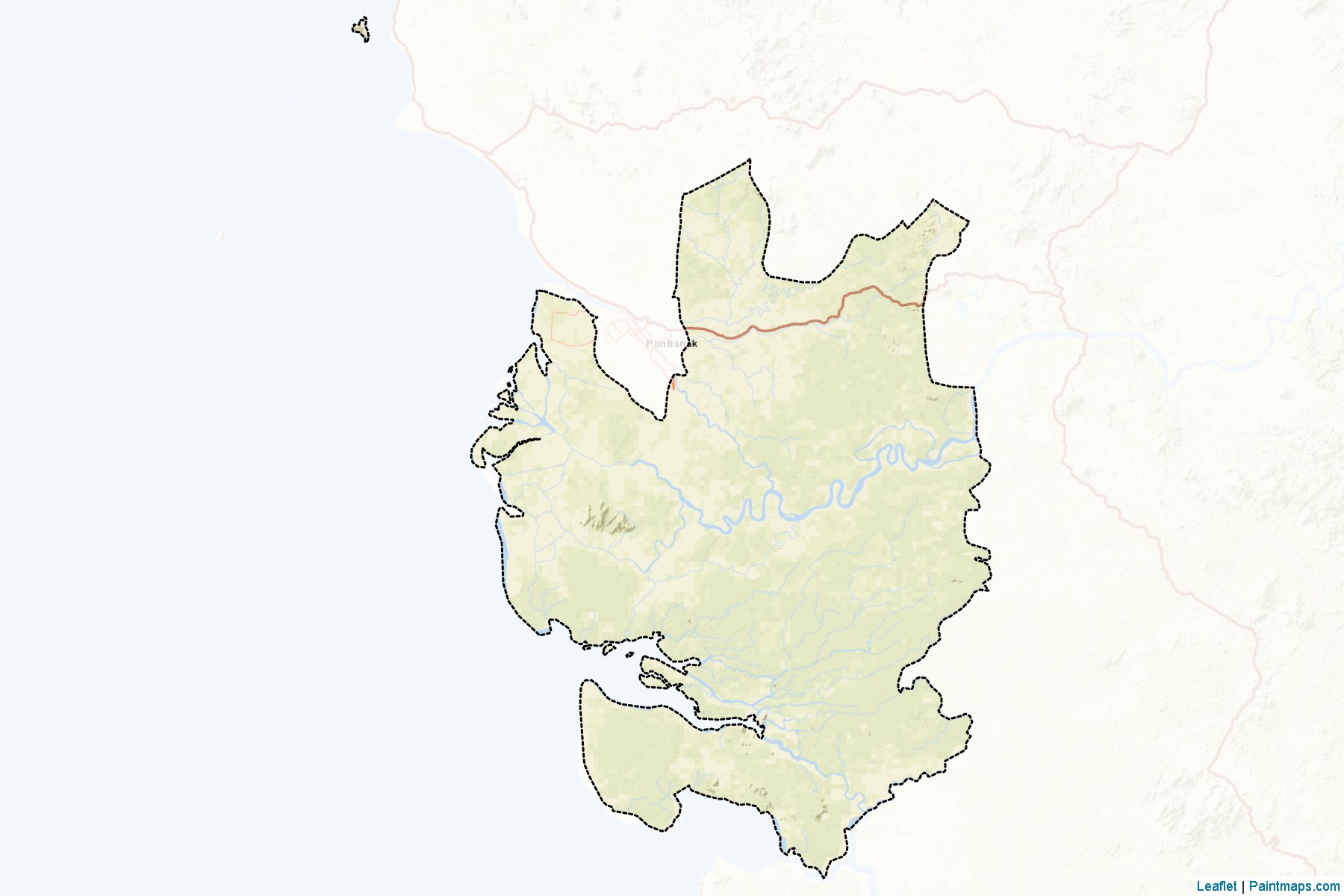 Kubu Raya (West Kalimantan) Map Cropping Samples-2