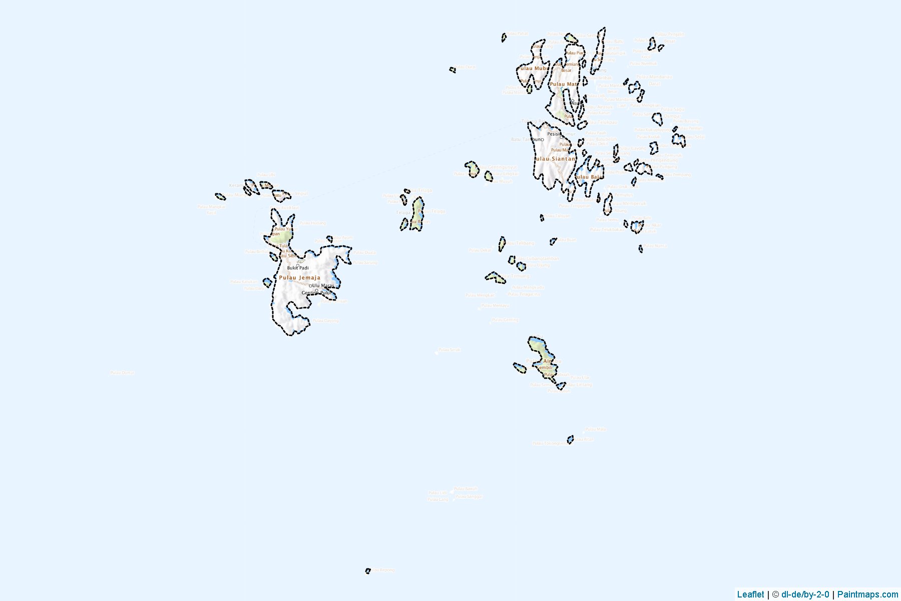 Muestras de recorte de mapas Kepulauan Anambas (Kepulauan Riau)-1