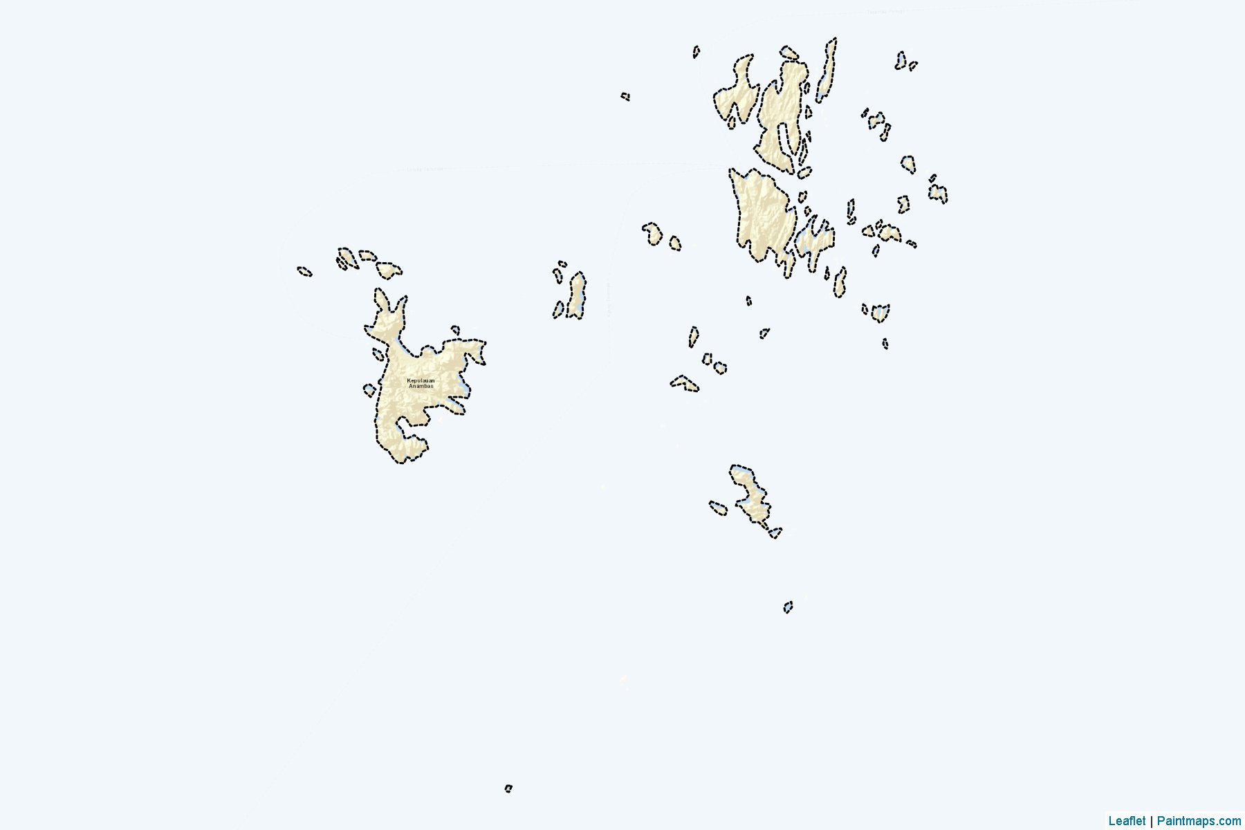 Muestras de recorte de mapas Kepulauan Anambas (Kepulauan Riau)-2