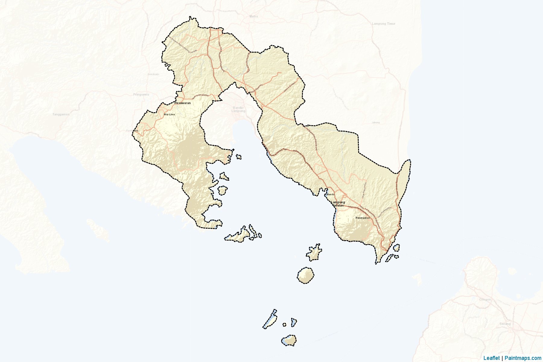 Pesawaran (Lampung) Haritası Örnekleri-2