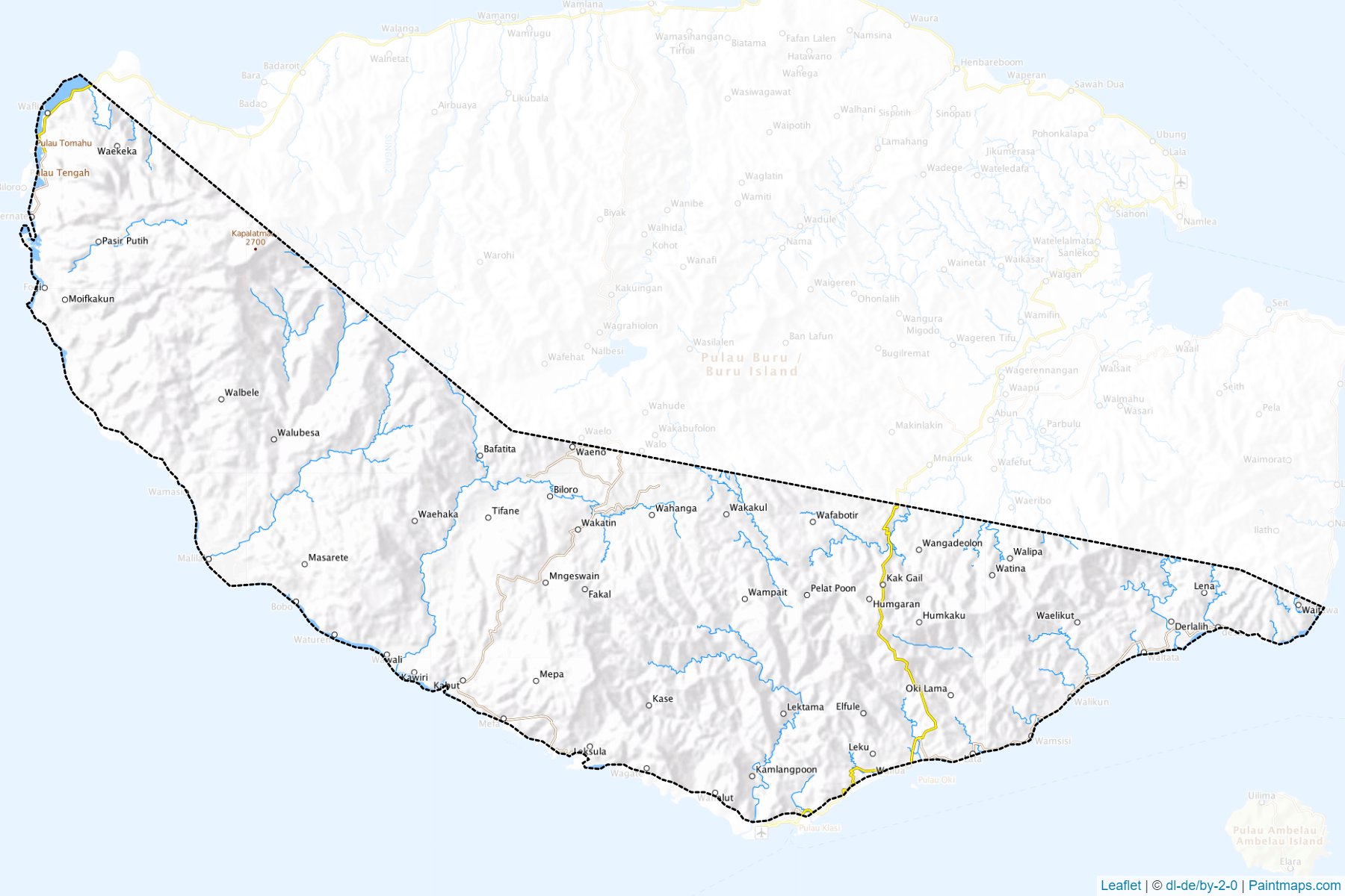 Buru Selatan (North Maluku) Map Cropping Samples-1