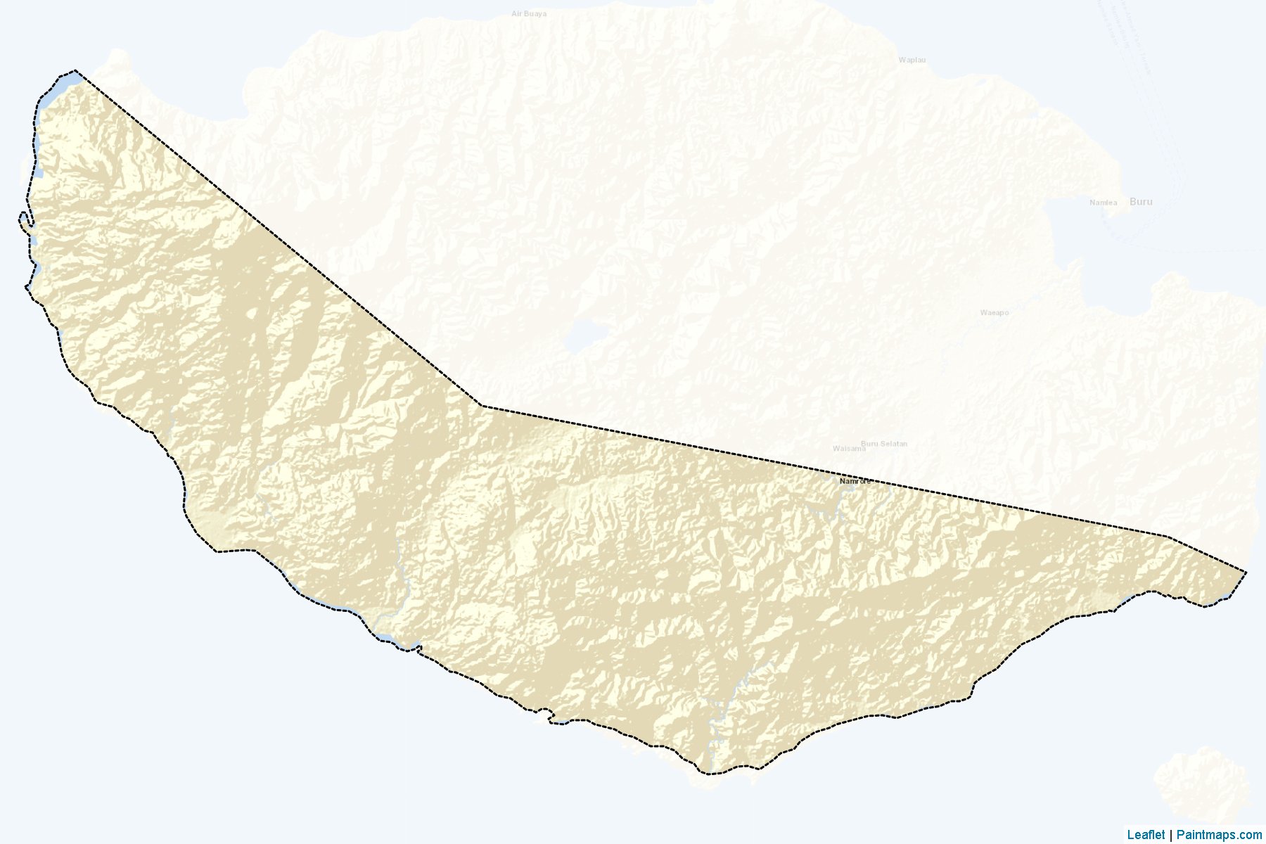 Buru Selatan (North Maluku) Map Cropping Samples-2