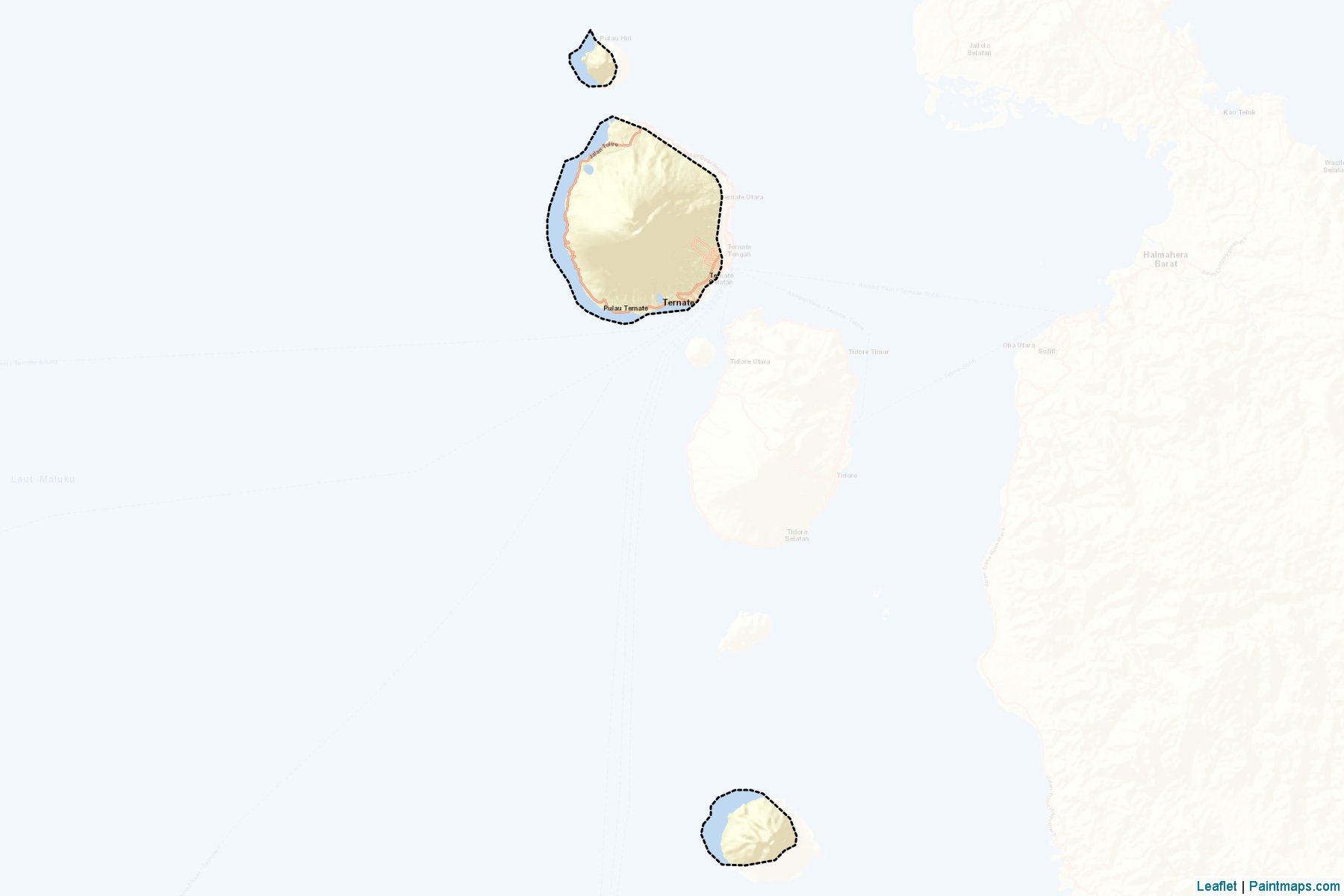 Ternate (Kuzey Maluku) Haritası Örnekleri-2