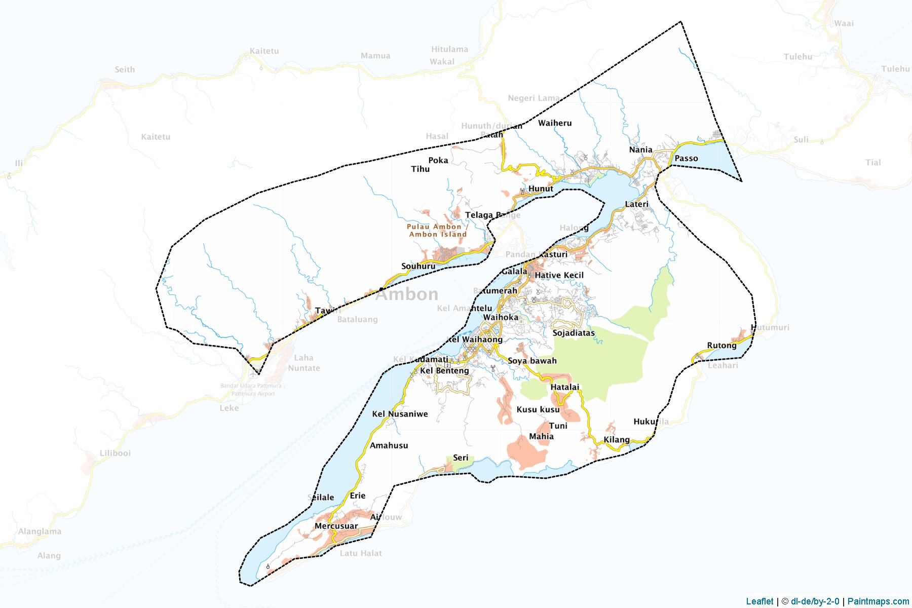 Ambon (Maluku) Map Cropping Samples-1