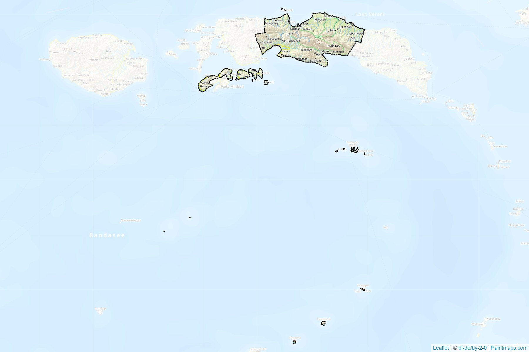 Maluku Tengah (Maluku) Haritası Örnekleri-1