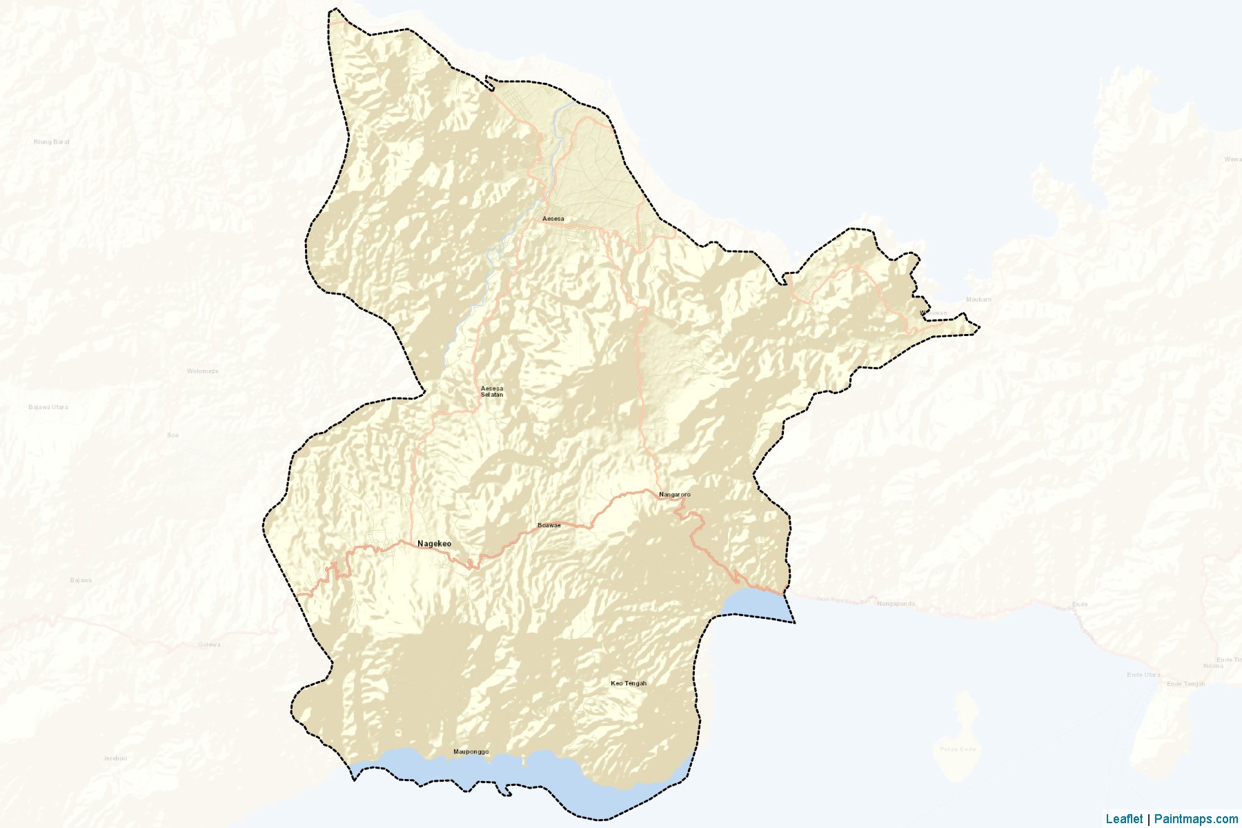 Nagekeo (East Nusa Tenggara) Map Cropping Samples-2