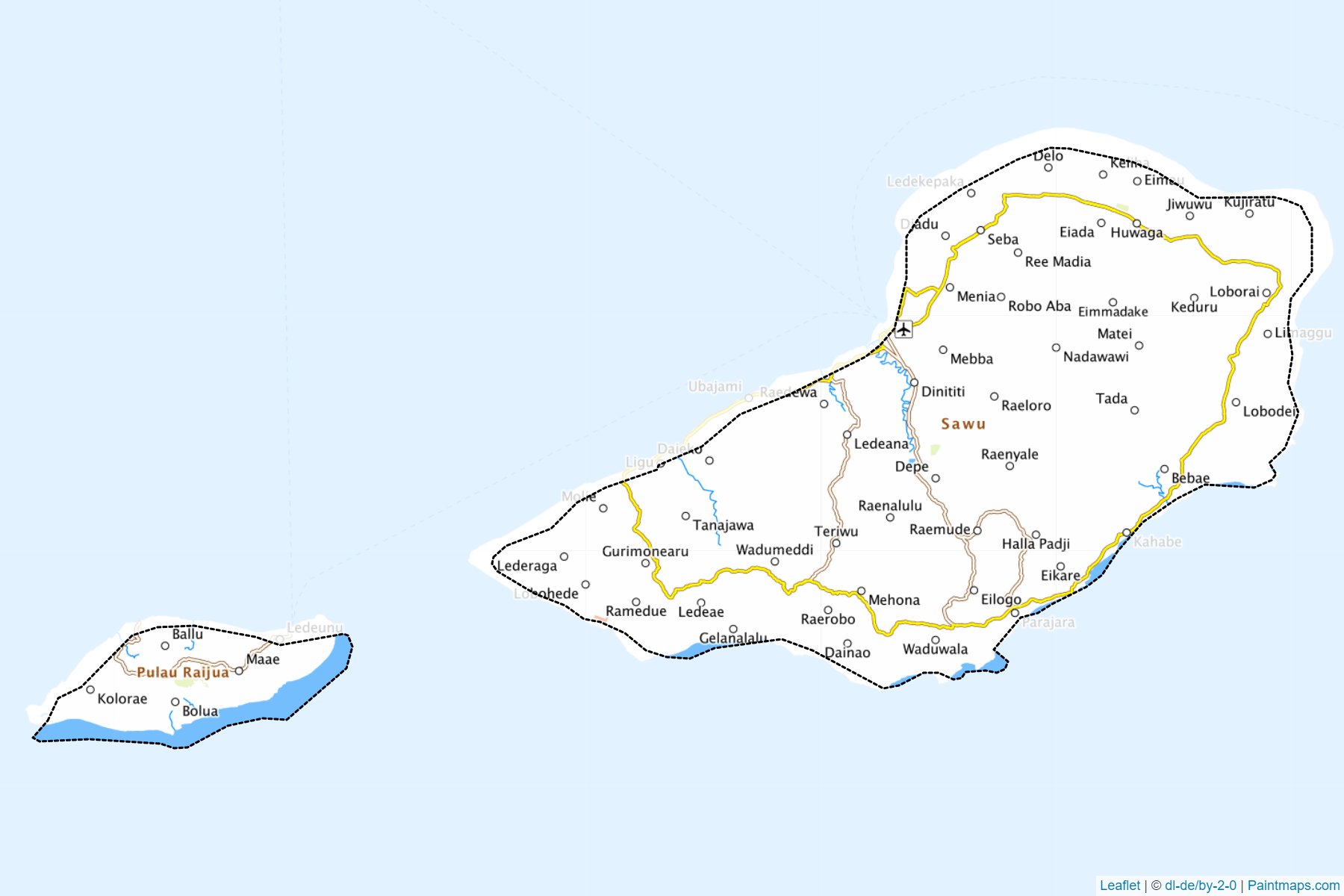 Muestras de recorte de mapas Sabu Raijua (Nusa Tenggara Timur)-1