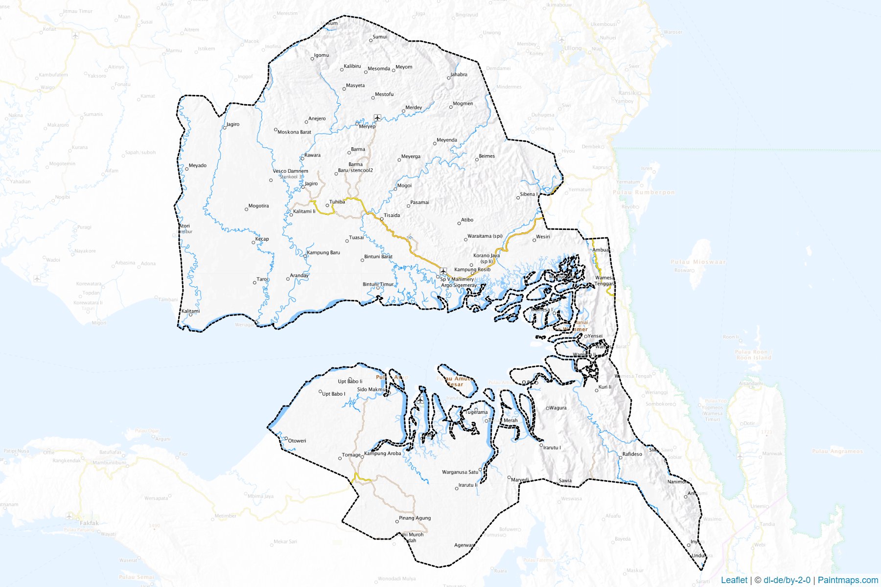 Teluk Bintuni (West Papua) Map Cropping Samples-1