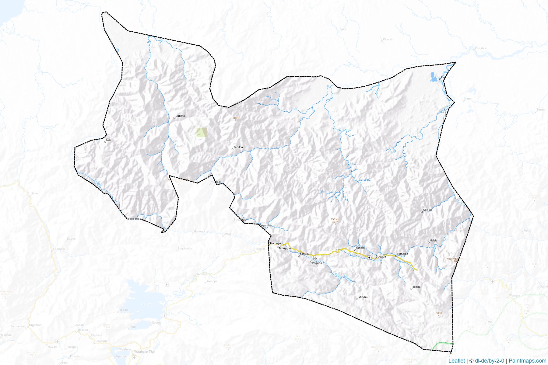 Intan Jaya (Papua) Haritası Örnekleri-1