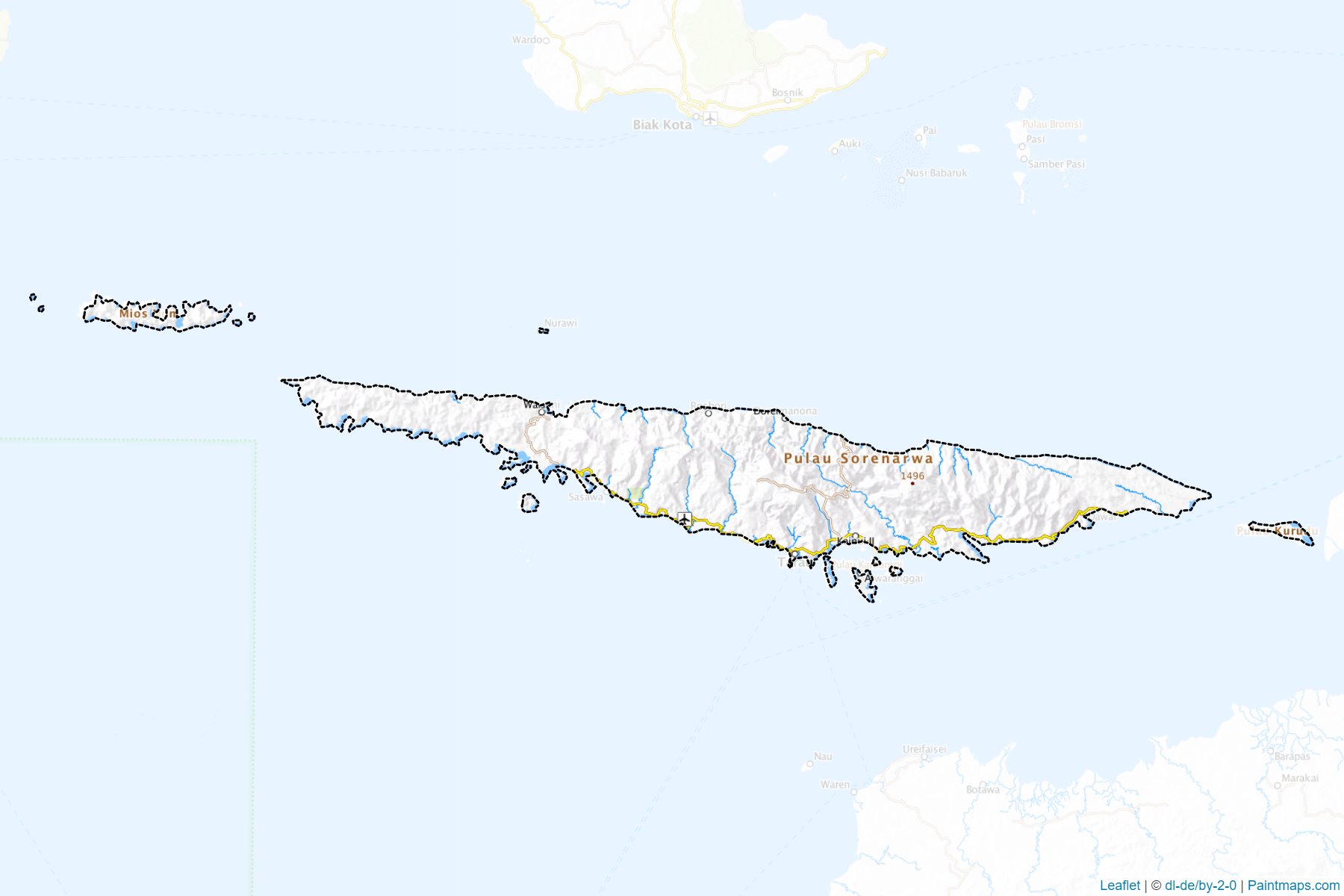 Kepulauan Yapen (Papua) Haritası Örnekleri-1