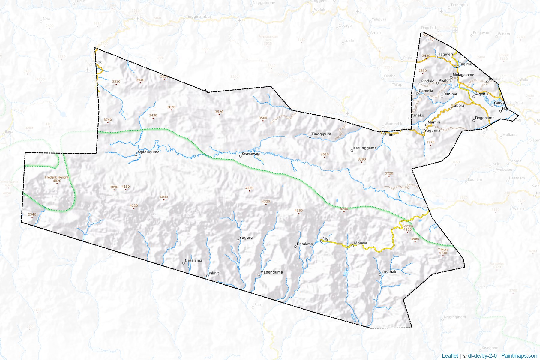 Muestras de recorte de mapas Lanny Jaya (Papua)-1