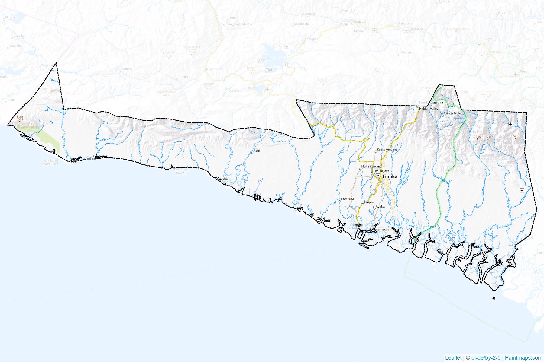 Mimika (Papua) Map Cropping Samples-1