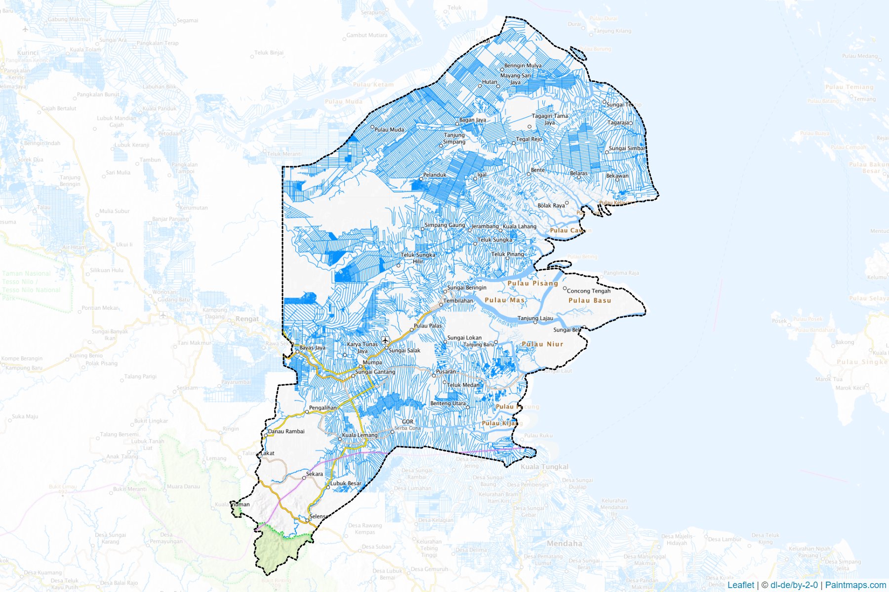 Indragiri Hilir (Riau) Map Cropping Samples-1