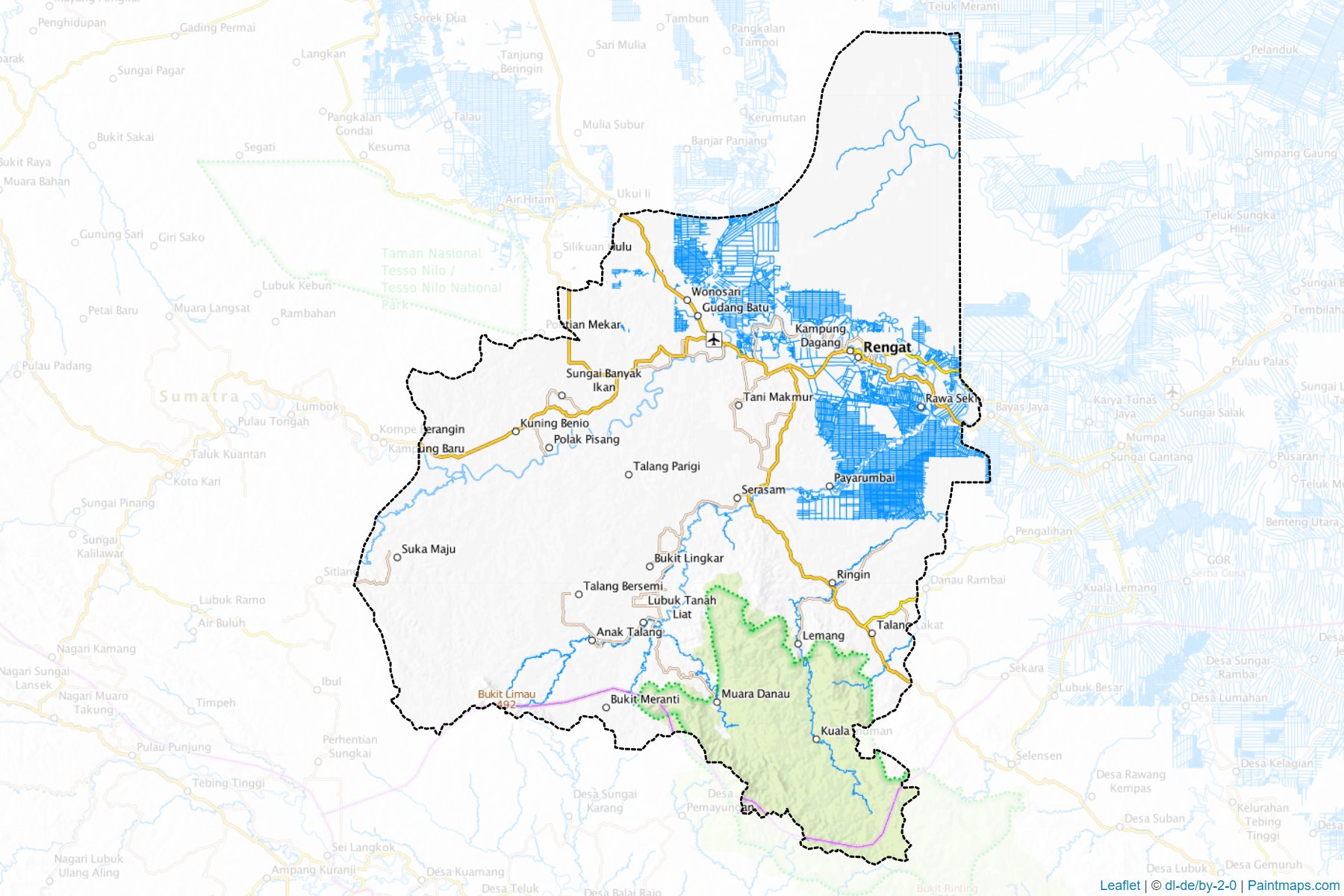 Indragiri Hulu (Riau) Map Cropping Samples-1