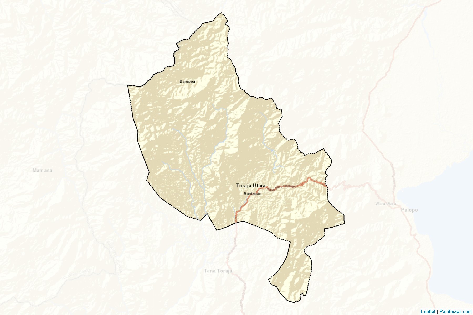 Toraja Utara (South Sulawesi) Map Cropping Samples-2