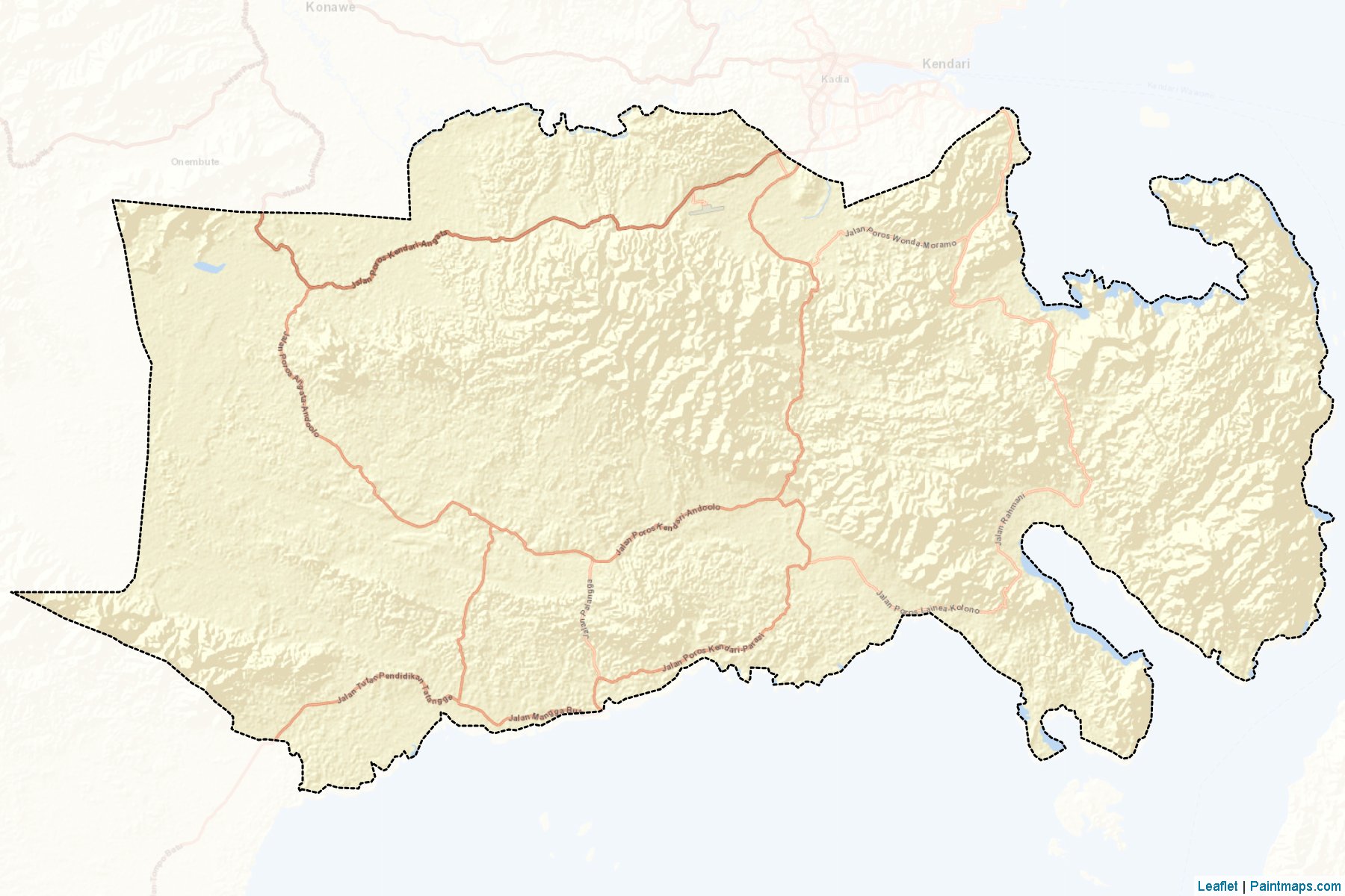 Konawe Selatan (Southeast Sulawesi) Map Cropping Samples-2